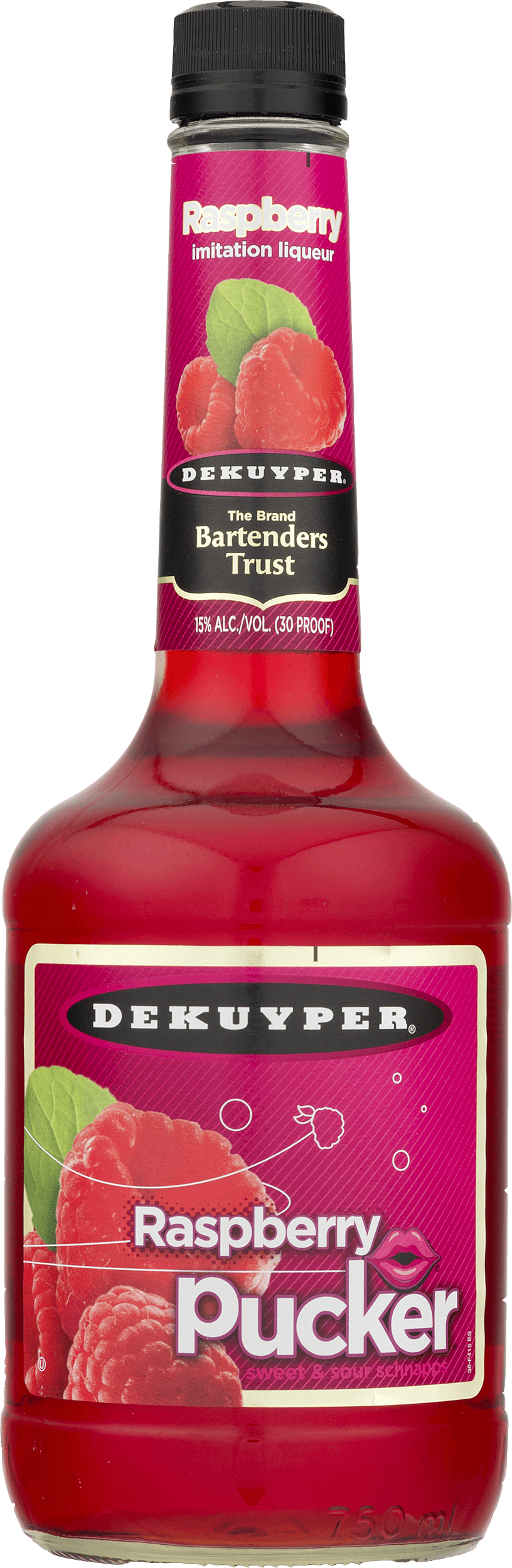 Bottle of Pucker® Raspberry Schnapps
